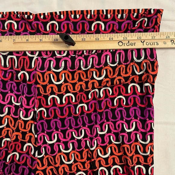 Trina Turk Echo Chain Swim Cover Up Pant Wide Leg XL stretchy orange purple pink - Picture 4 of 7